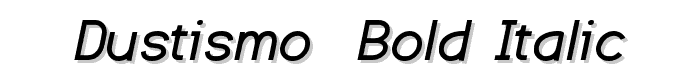 Dustismo  Bold Italic font